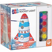 Paint-Your-Own Porcelain Rocket Light