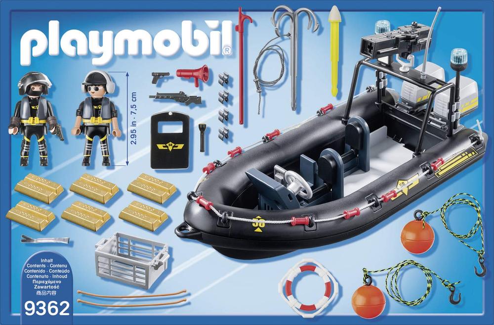 Playmobil tactical unit boat new arrivals