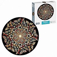 500pc Round Mosaic Black/Brown