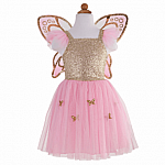 Gold Butterfly Dress w/Wings, Size5/7