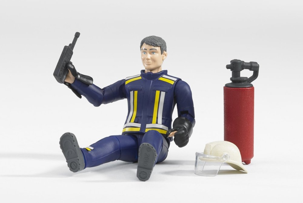 bruder fire brigade figure set