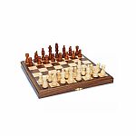 Wooden Folding Chess Set 11.5'' Walnut