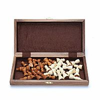 Chess Wooden Folding Non-Magnetic 11'' Walnut