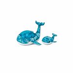 Tranquil Whale with Baby Rattle