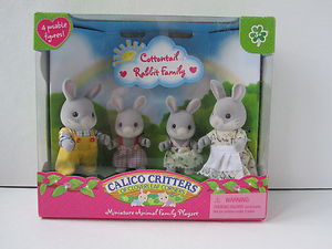 Calico critters cottontail shop rabbit family set