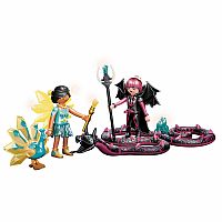 Ayuma - Crystal and Night Fairy with Spirit Animals