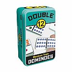 Mexican Train Dominoes Double 12 Tin