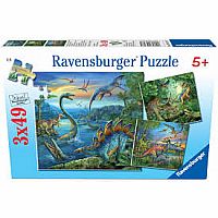 3x49pc Dino Fascination