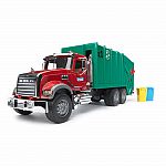 MACK Granite Garbage truck (ruby red-green)