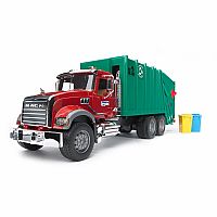 MACK Granite Garbage truck (ruby red-green)