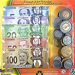 Canada Play Money Bills & Coins