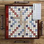 Scrabble Giant Deluxe - Wood Rotating Board
