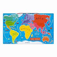 Magnetic World Puzzle Map