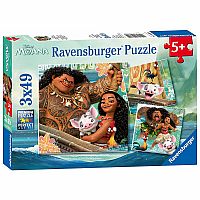 3x49pc Moana: Born to Voyage