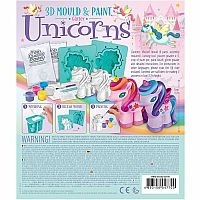 3D Mould & Paint Glitter Unicorns