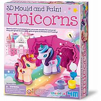 3D Mould & Paint Glitter Unicorns