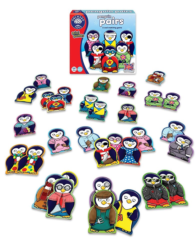 Orchard Toys MINI GAME PENGUIN PAIRS Educational Game Puzzle BN 