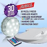 12" Geosphere Puzzle Lamp Kit - White D300
