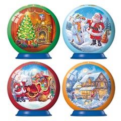 christmas puzzle ball