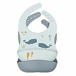 Little Lovely Silicone Bib: Ocean