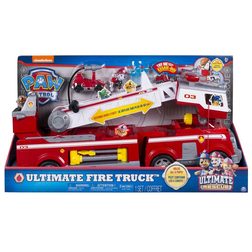 Paw patrol rescue fire truck playset discount